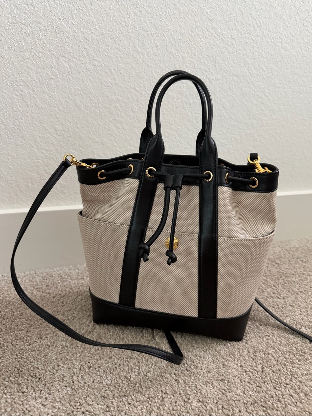 Veronica Beard Goody Bag - Canvas & Leather